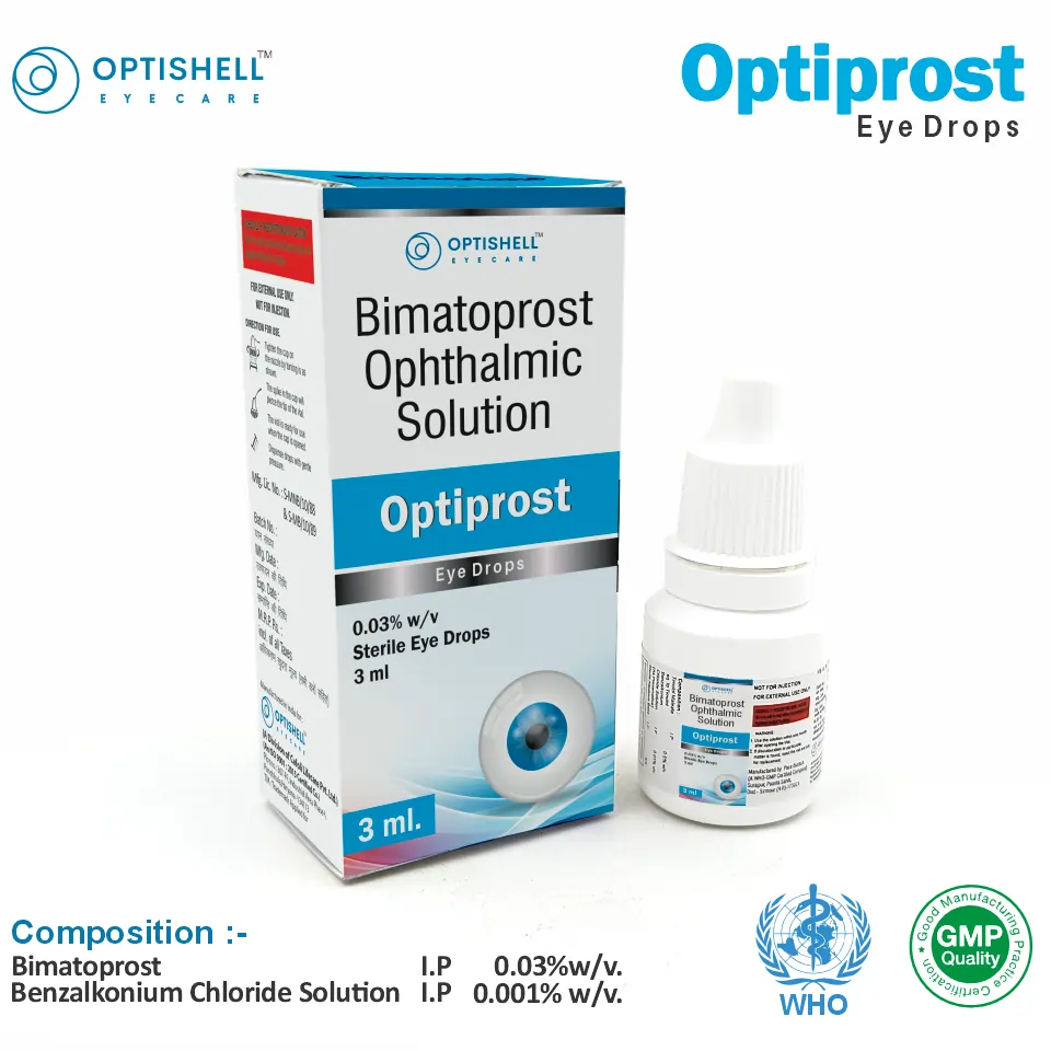 Bimatoprost 0.03% eye drop bottle